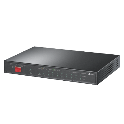 Imagine Switch Desktop 10-Port Gigabit with 6-Port PoE+ and 2-Port PoE++ PORT: 2× Gigabit PoE++ Ports, 6× Gigabit PoE+ Ports, 2x Gigabit Non-PoE Ports, 1× Combo Gigabit SFP Slot SPEC: 802.3af/at/bt type3, 123 W PoE Power,  Desktop Steel Case FEATURE: Extend Mode for 250m PoE Transmitting for Port1-4