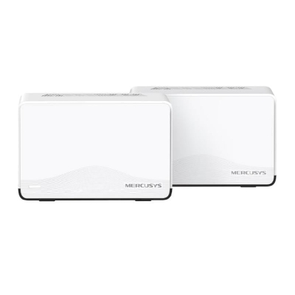 Imagine BE3600 Whole Home Mesh Wi-Fi 7 System SPEED: 688 Mbps at 2.4 GHz + 2880 Mbps at 5 GHz SPEC: Internal Antennas, 1× 2.5 Gbps Port (WAN/LAN auto-sensing), 2× Gigabit Ports (WAN/LAN auto-sensing), MLO, 4096-QAM, OFDMA, EHT160 on 5GHz FEATURE: MERCUSYS APP, Router/AP Mode, One Unified Network, Seamless