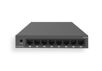 Imagine Switch Engenius Unmanaged Desktop 8-port GbE, standard wireless L1, capacitate switch 16 Gbps