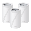 Imagine BE11000 Whole Home Mesh Wi-Fi 7 System(Tri-Band) SPEED: 688 Mbps at 2.4 GHz + 4324 Mbps at 5 GHz + 5765 Mbps at 6 GHz SPEC: Internal Antennas, 2 × 5 Gigabit Ports + 1 × 2.5 Gigabit Port (WAN/LAN auto-sensing), 1× USB Port, 240MHz for 5 GHz and 320MHz for 6 GHz, 6-Stream FEATURE: Deco App, Router/AP