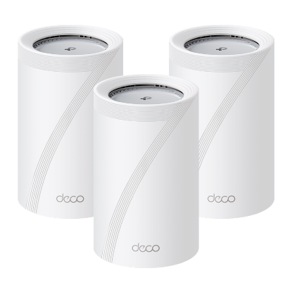 Imagine BE11000 Whole Home Mesh Wi-Fi 7 System(Tri-Band) SPEED: 688 Mbps at 2.4 GHz + 4324 Mbps at 5 GHz + 5765 Mbps at 6 GHz SPEC: Internal Antennas, 2 × 5 Gigabit Ports + 1 × 2.5 Gigabit Port (WAN/LAN auto-sensing), 1× USB Port, 240MHz for 5 GHz and 320MHz for 6 GHz, 6-Stream FEATURE: Deco App, Router/AP