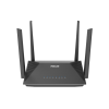 Imagine ASUS ROUTER AX1800 DUAL-BAND  WI-FI 6 RT-AX52 PRO, Standarde wireless: IEEE 802.11a, IEEE 802.11b, IEEE 802.11g, WiFi 4 (802.11n), WiFi 5 (802.11ac), WiFi 6 (802.11ax), IPv4, IPv6, AX1800: 5 GHZ 1201 Mbps+ 2.4GHZ 574 Mbps, 4 x antene externe, Procesor: 1.3GHz dual-core, Memorie: 128 MB Flash, 256 MB