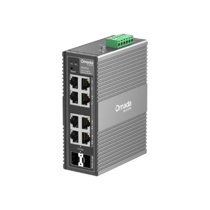 Imagine Omada 8-Port Gigabit Industrial Easy Managed Switch 8× Gigabit Ports (6× RJ45, 2× RJ45/SFP Combo) Professional Industrial-Grade Design: -40~75°C Operating Temperature, 6kV Lighting Protection, and 1+1 Redundant Power Input Abundant Features: VLAN, QoS, and STP/RSTP Centralized Cloud Management via