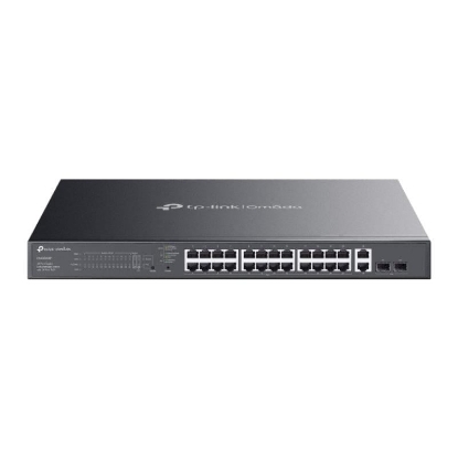 Imagine Omada 28-Port Gigabit Easy Managed Switch with 24-Port PoE+ PORT: 24× Gigabit PoE+ Ports, 2x Gigabit Non-PoE Ports, 2× Gigabit SFP Ports SPEC: 802.3at/af, 384W PoE Power, 1U 19-inch Rack-mountable Steel Case FEATURE: Integration with Omada SDN Controller and Omada Cloud Essentials, Fast PoE