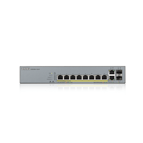 Imagine ZYXEL GS1350-12HP 12-PORT GBE POE SWITCH