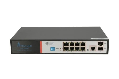 Imagine Extralink VICTOR  PoE Switch  8x Gigabit PoE/PoE+ 2x SFP 1x Console Port 150W Managed
