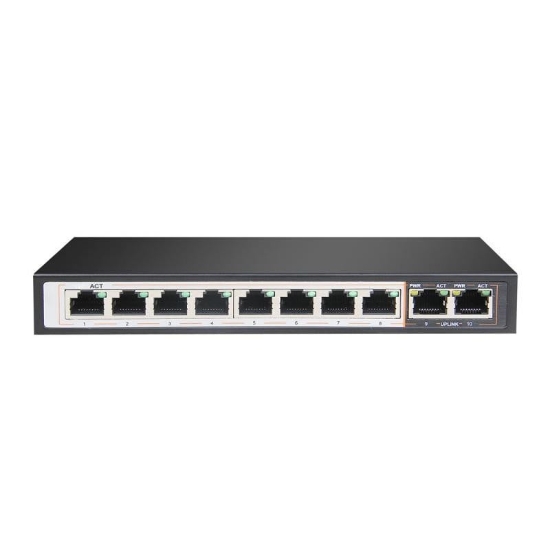 Imagine Extralink PERSES  PoE Switch   8x Gigabit PoE/PoE+ 2x RJ45 Uplink Gigabit 96W