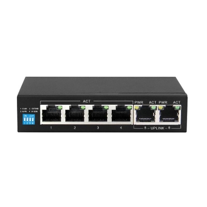 Imagine Extralink KRIOS  PoE Switch  4x Gigabit PoE/PoE+ 2x RJ45 Uplink Gigabit 60W