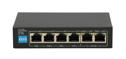 Imagine Extralink EUROS V2  PoE Switch  4x 100Mb/s PoE/PoE+ 2x RJ45 Uplink 100Mb/s 60W
