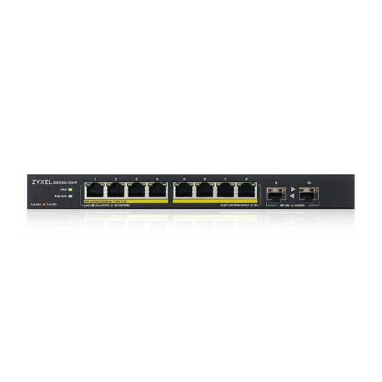 Imagine ZYXEL GS1100-10HP 10PORT GBE POE SWITCH