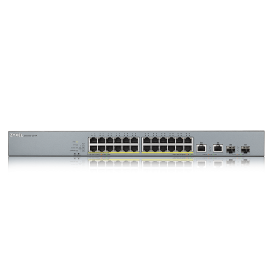 Imagine ZYXEL GS1350-26HP 24-PORT GBE POE SWITCH