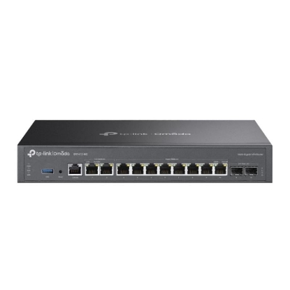 Imagine TP LINK Omada 5-Port 2.5G Multi-Gigabit Router, Standarde si Protocoale: IEEE 802.3, IEEE802.3u, IEEE802.3ab, IEEE802.3z, IEEE 802.3x, IEEE802.1q, Interfata: 2x 2.5G RJ45 2x Gigabit SFP 8x Gigabit RJ45 1x RJ45 Console Port 1x USB3.0 Port