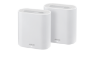 Imagine ASUS ExpertWiFi EBM68 (2PK) AX7800 Tri-Band WiFi 6 Mesh WiFi System, suitable for all businesses, supports up to 5 SSIDs, customized guest portal, 2.5 Gbps port, enterprise-grade network security and easy management ASUS ExpertWiFi app