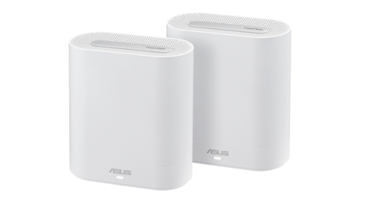 Imagine ASUS ExpertWiFi EBM68 (2PK) AX7800 Tri-Band WiFi 6 Mesh WiFi System, suitable for all businesses, supports up to 5 SSIDs, customized guest portal, 2.5 Gbps port, enterprise-grade network security and easy management ASUS ExpertWiFi app