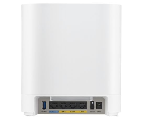 Imagine ASUS ExpertWiFi EBM68 (2PK) AX7800 Tri-Band WiFi 6 Mesh WiFi System, suitable for all businesses, supports up to 5 SSIDs, customized guest portal, 2.5 Gbps port, enterprise-grade network security and easy management ASUS ExpertWiFi app