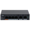 Imagine Dahua desktop switch, 6 porturi Gigabit, 4 porturi POE, CS4006-4GT-60, Port 1-4: 4 × RJ-45 10/100/1000 Mbps (POE),  Port 5-6: 2 × RJ-45 10/100/1000 Mbps (uplink), Cloud managed, Layer 2, Switching Capacity: 12Gbps, Packet Forwarding Rate: 8.93 Mpps, Standarde retea: IEEE802.3; IEEE802.3u