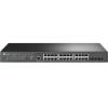 Imagine "JetStream™ 24-Port 2.5GBASE-T and 4-Port 10GE SFP+ L2+ Managed Switch with 16-Port PoE+ & 8-Port PoE++ PORT: 24× 2.5G RJ45 Ports (8× 2.5G PoE++ Ports & 16× 2.5G PoE+ Ports), 4× 10G SFP+ Slots, RJ45/Micro-USB Console Port SPEC: 802.3bt/at/af, 500 W PoE Power, 1U 19-inch Rack-mountable Steel Case