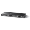 Imagine "16-Port Gigabit Desktop Switch with 16-Port PoE+ PORT: 16× Gigabit PoE+ Ports SPEC: 802.3at/af, 120 W PoE Power,  Desktop Steel Case FEATURE: Extend Mode for 250m PoE Transmitting, Priority Mode for Port1-4, Isolation Mode, PoE Auto Recovery, Plug and Play"