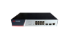 Imagine Switch Hikvision DS-3E2510P(B), Switching Capacity 336 Gbps, 8 Gigabit Poe electrical ports and 2 Gigabit / 100M SFP optical ports, Address Table 8 K, Support binding of IP, MAC, port and VLAN, dimensiuni: 280 mm × 44 mm × 180 mm, temperatura de functionare: -10°C to 50°C, greutate:1.2Kg