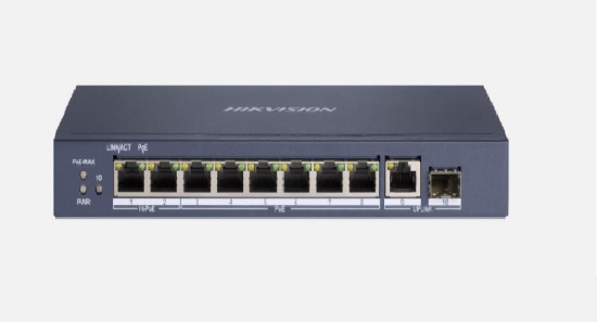Imagine Switch Hikvision DS-3E0510HP-E, 8-port, PoE