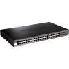 Imagine Switch D-Link DGS-1520-52, 48 porturi Gigabit, 4 porturi SFP, Capacity 76Gbps, 16K MAC, 17" Rackmount, 1*fan