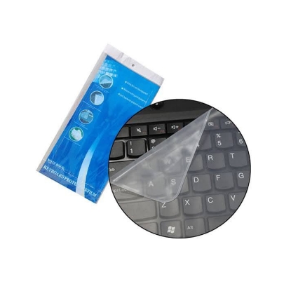 Imagine Folie de Protectie pentru Tastatura Laptop, din Silicon Transparent, Reutilizabila