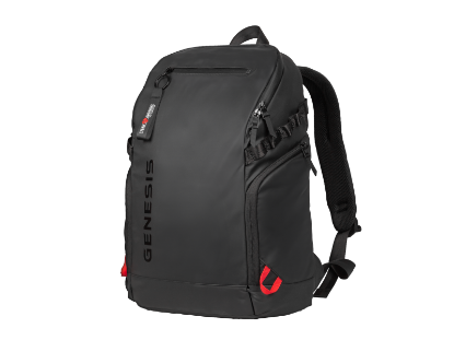 Imagine Rucsac laptop GENESIS PALLAD 420, compatibilitate dimensiuni laptop 15.6", total buzunare 6, capacitate 18 L, material Polyester 600D, negru