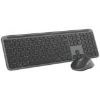 Imagine Kit wireless Logitech MK950 Signature Slim Combo, rezolutie mouse 4000 dpi, baterii mouse 1x AA (inclusa), tastatura wireless 2.4 GHz, baterii 2 x AA (incluse), gri