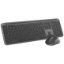 Imagine Kit wireless Logitech MK950 Signature Slim Combo, rezolutie mouse 4000 dpi, baterii mouse 1x AA (inclusa), tastatura wireless 2.4 GHz, baterii 2 x AA (incluse), gri