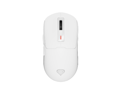 Imagine Mouse gaming wireless Gensesis Zircon 660 PRO, senzor optic Pixart PAW3395, interfata USB, rezolutie maxima 26000 DPI, numar butoane 6, iluminare RGB, switch mecanic Kailh 8.0, alb