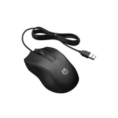 Imagine HP MOUSE Wired 105, Culoare: Negru, Dimensiuni: 11.66 x 6.43 x 3.72 cm, Greutate: 0.09kg, Garantie 1 an