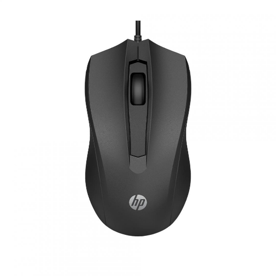 Imagine HP MOUSE Wired 105, Culoare: Negru, Dimensiuni: 11.66 x 6.43 x 3.72 cm, Greutate: 0.09kg, Garantie 1 an