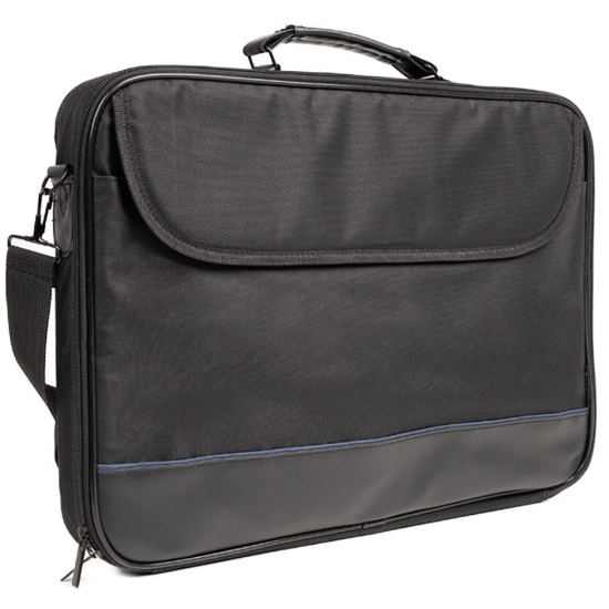Imagine Geanta laptop Spacer, pentru laptopuri cu diagonala de de max. 17.3″, 1 compartiment, buzunar frontal, waterproof, material plastic/nylon, negru