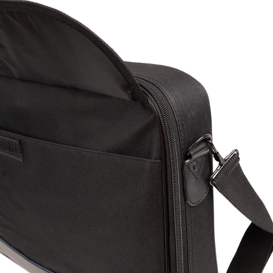 Imagine Geanta laptop Spacer, pentru laptopuri cu diagonala de de max. 17.3″, 1 compartiment, buzunar frontal, waterproof, material plastic/nylon, negru