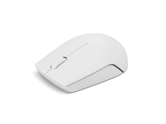 Imagine Mouse wireless Lenovo 300, Cloud Grey, Rezolutie (dpi): 1000 dpi, Butoane/rotite: 3, Interfata mouse: Wireless, Tehnologie: Wireless, Interfata receiver: dongle USB 2.4GHz, Dimensiune (mm): 97.91 x 57.99 x 32.53 mm, Greutate: 52g