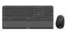 Imagine Kit Philips SPT6607, wireless, 2.4GHz + Bluetooth 3.0/5.0, 104 taste, membrana, suport incheietura detasabil, baterii 1x AAA + 1x AA, negru + mouse SPK7607