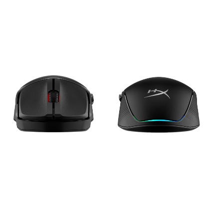 Imagine Mouse wireless HyperX Pulsefire Fuse, autonomie pana la 85 de ore, 6 butoane, compatibilitate PC, PS5, Xbox Series X|S. Compatibilitate software: NGENUITY, negru