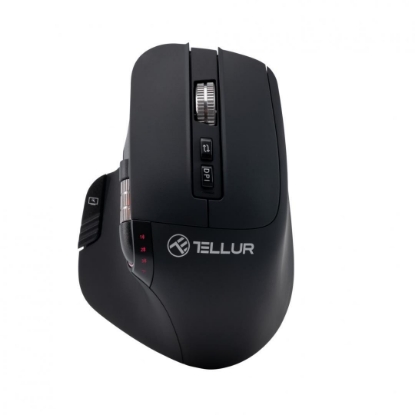 Imagine Mouse wireless Tellur Shade, silent click, rezolutie maxima 3200 DPI, iluminare RGB, negru