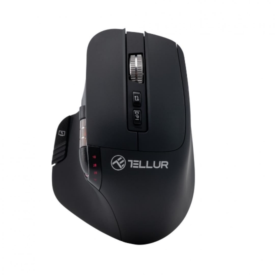 Imagine Mouse wireless Tellur Shade, silent click, rezolutie maxima 3200 DPI, iluminare RGB, negru