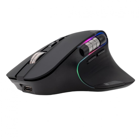 Imagine Mouse wireless Tellur Shade, silent click, rezolutie maxima 3200 DPI, iluminare RGB, negru