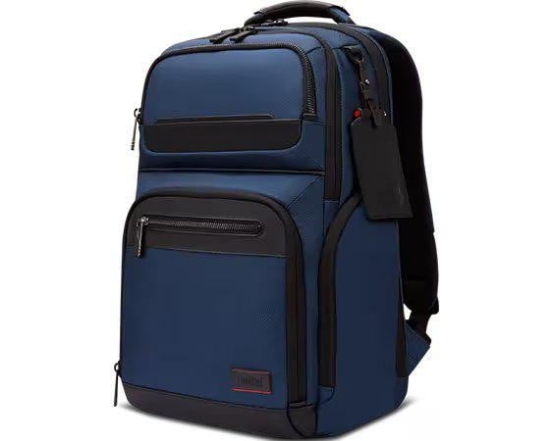 Imagine Lenovo ThinkPad Executive 16" Backpack, 22L capacity, 36.2 x 25.3 x 2.2 cm, 1.8kg, Outside Fabric Material: polyester 88%, leather 12%, Navy