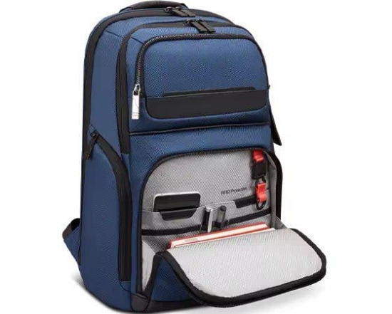 Imagine Lenovo ThinkPad Executive 16" Backpack, 22L capacity, 36.2 x 25.3 x 2.2 cm, 1.8kg, Outside Fabric Material: polyester 88%, leather 12%, Navy