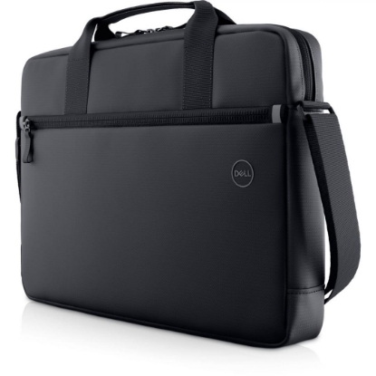 Imagine Dell Essential Briefcase 16" CC3624, Colour: Black, Notebook Compatibility:Fits most laptops with screen sizes up to 16" (max laptop dimension: 360 x 255 x 25 mm), Features:Made with solution-dyeing process for polyester that can generate up to 97% less greenhouse gas emissions, water impact and