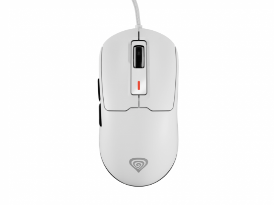 Imagine Mouse gaming cu fir Gensesis Krypton 660, interfata USB, 12000 DPI, 6 butoane, iluminare RGB, alb