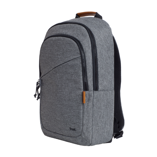 Imagine Rucsac laptop Trust Avana pentru laptop-uri cu diagonala de 16", material POM, RPET Polyester, RPET twill polyester, volum 20 L, gri