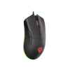 Imagine Mouse gaming cu fir Gensesis Krypton 290, senzor optic, interfata USB, rezolutie maxima 6400 DPI, numar butoane 7, iluminare RGB, maximum frame rate 6 000 FPS, negru