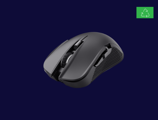 Imagine Mouse gaming wireless Trust GXT 931 Ybar, sensibilitate ajustabila 800-7200 DPI, interfata USB-C, iluminare RGB, greutate 96g, negru