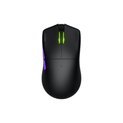 Imagine Mouse gaming wireless Hator Pulsar 3 ULTRA 8K+4K, polling rate pana la 8000Hz, senzor Optical PixArt PAW 3950, rezolutie maxima 30000 DPI, switch HATOR® Optical 100M, side switch Kailh 3M, durata de viata baterie in wireless mode pana la 180 de ore, negru