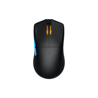 Imagine Mouse gaming wireless Hator Pulsar 3 PRO, polling rate pana la 1000Hz, senzor Optical PixArt PAW 3950, rezolutie maxima 30000 DPI, switch HATOR® Optical 100M, side switch Kailh 3M, durata de viata baterie in wireless mode pana la 120 de ore, negru