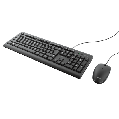 Imagine Kit tastatura + mouse Trust Primo, wired, negru